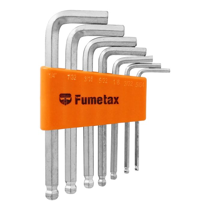 Juego de 7 llaves Allen estándar SW-630201006-7P Fumetax