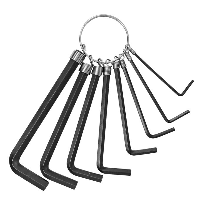 Juego de 8 llaves Allen milimétricas tipo llavero SW-630203017-8M Fumetax