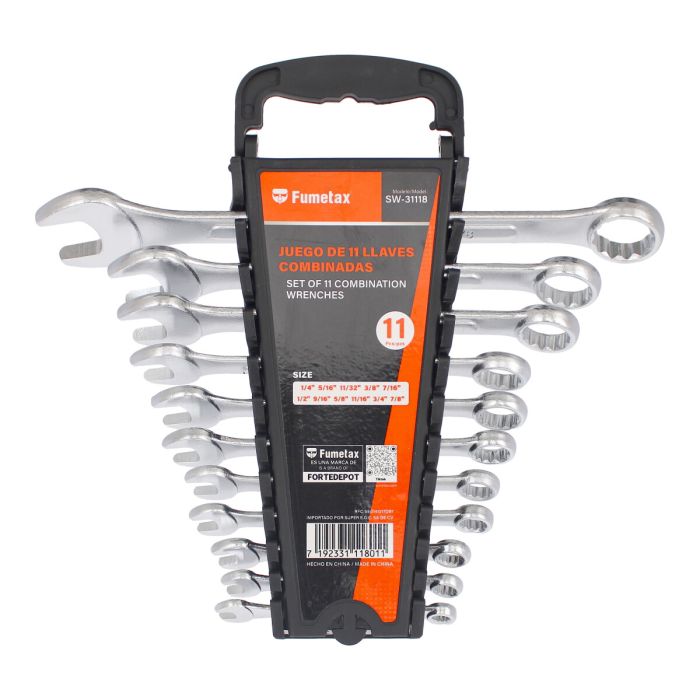 Llaves combinadas estándar 11 piezas SW-31118 Fumetax