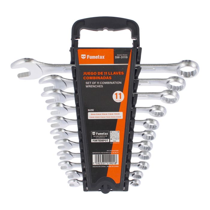 Juego de llaves milimétricas combinadas 11 piezas SW-31119 Fumetax