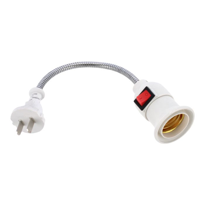 Porta lampara flexible con clavija