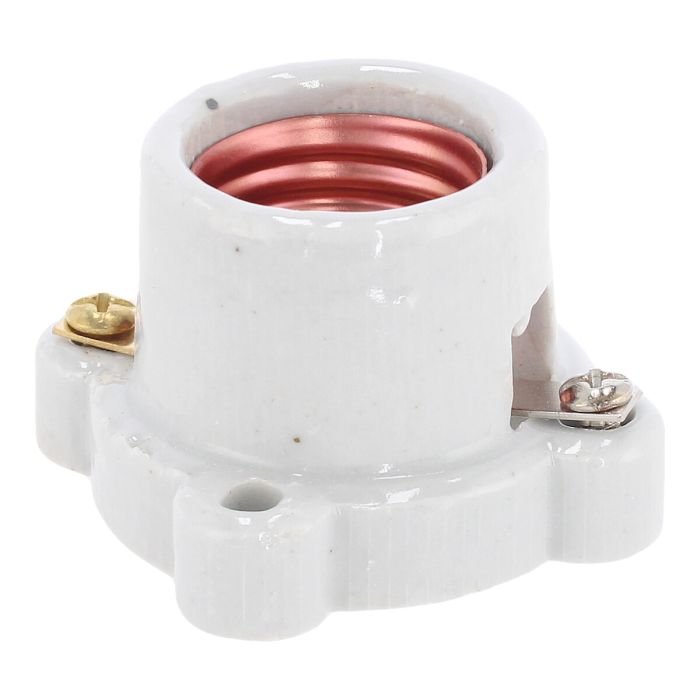 Portalámpara de porcelana base cuadrada FU0073 Fulgore