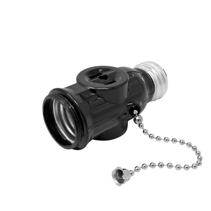 Portalámpara con contacto y cadena cafe FP0025 Fulgore