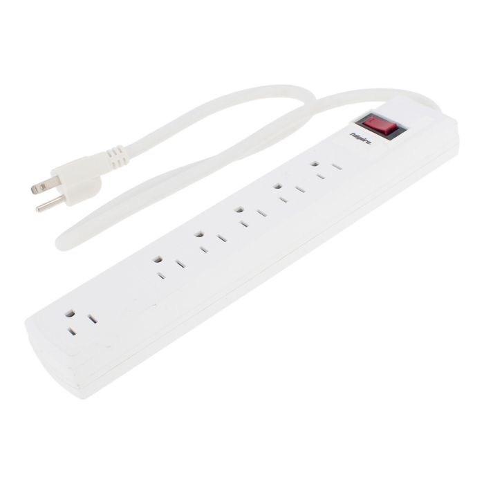 Barra multicontacto con 5+1 entradas y supresor de picos 450 J FU0577 Fulgore