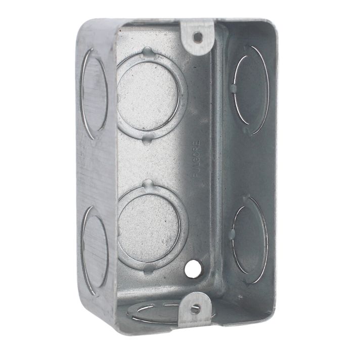 Caja tipo chalupa 2" x 4" rectangular reforzada FU0866 Fulgore