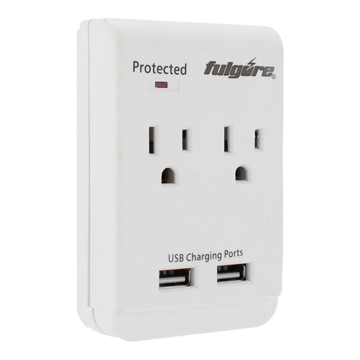 Multicontacto de pared con supresor de picos a 300 Joules FU1024 Fulgore