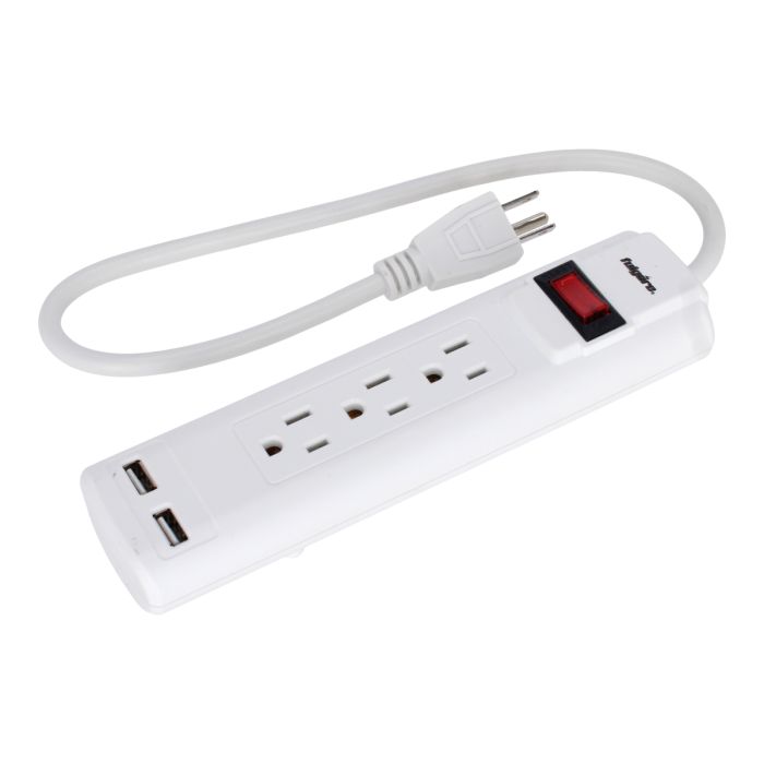 Barra multicontacto con 3 entradas y supresor de picos 245 J FU1025 Fulgore