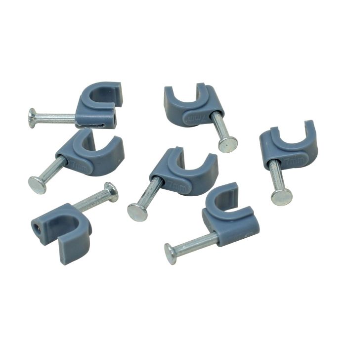 Grapas curvas para cable redondo 7 mm 100 piezas FU1606 Fulgore