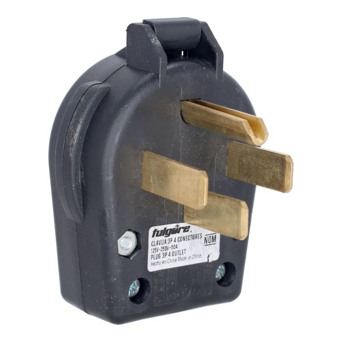 Clavija 3P 4 conectores 125 V- 250V~50 A FU1647 Fulgore