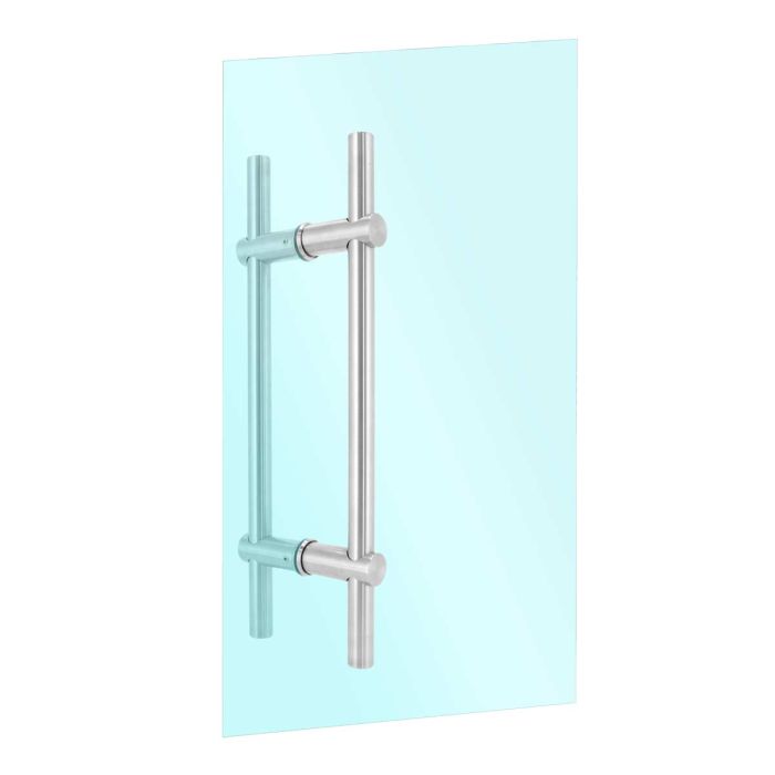 Jaladera tipo "H" 50 cm para puertas de cristal 2222050SA Herralum