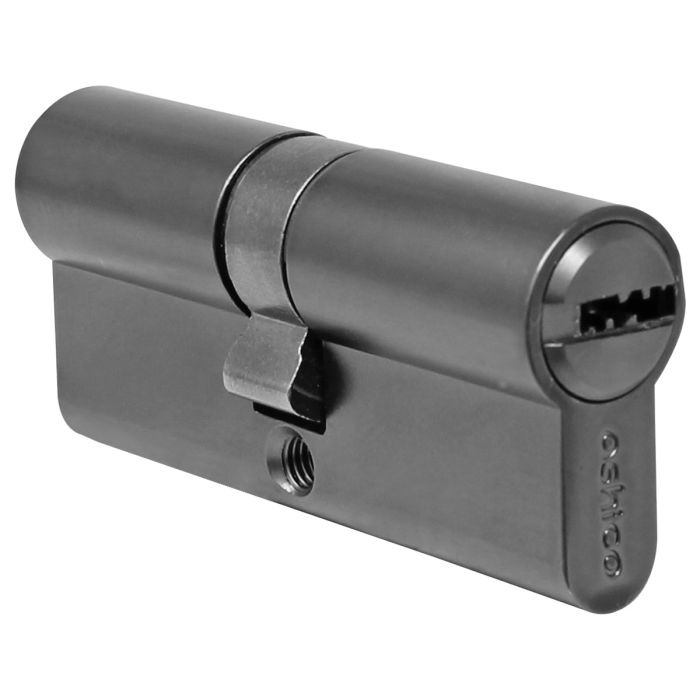 Cilindro europeo alta seguridad níquel negro 70 mm 89999 Ashico