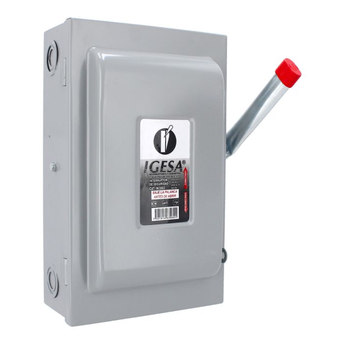 Interruptor de seguridad de 3 polos 60 Amp IN3060 IGESA