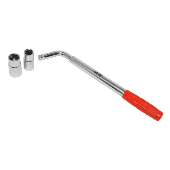 Llave "L" para neumático con maneral telescópico Wolfox