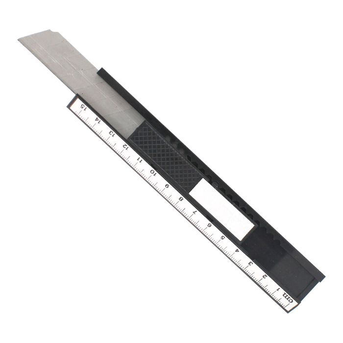 Cutter con traba y regla #138 negro