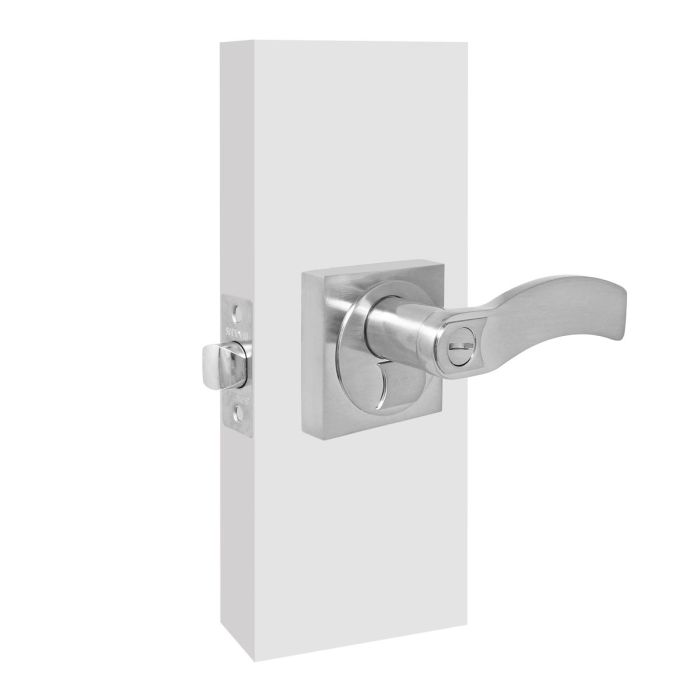 Cerradura cuadrada para baño Níquel satinado 9-2114-49 Soprano