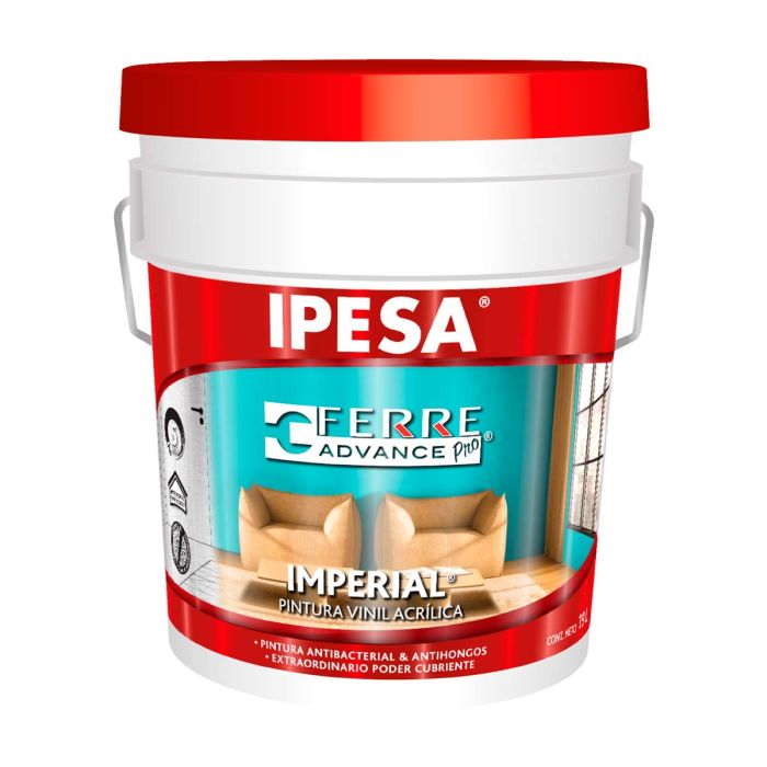 Pintura vinil acrílica Blanca 19 litros Ferre Advance Pro 800 IPESA