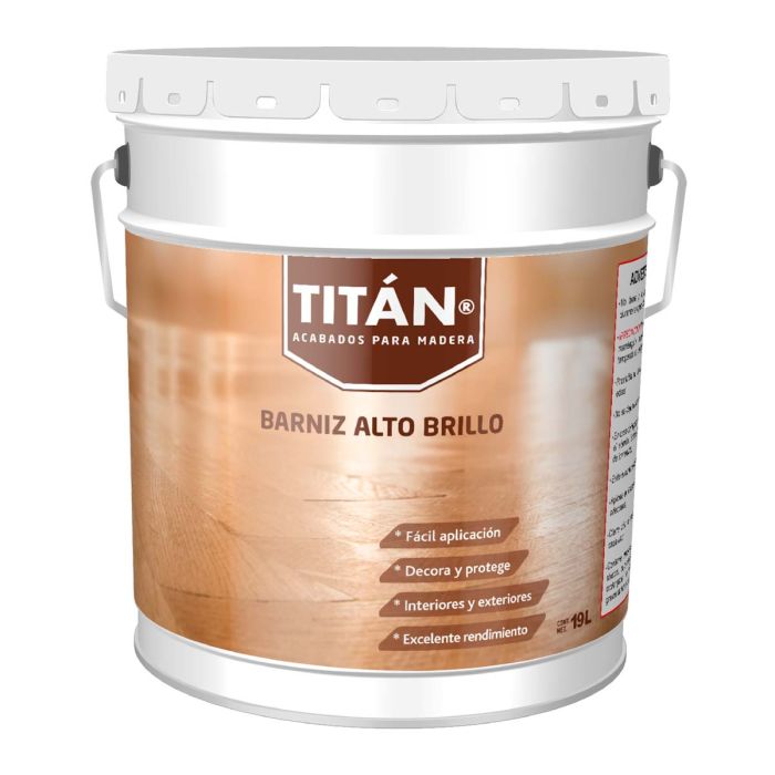 Barniz alto brillo Titan 1 litro 3204 IPESA