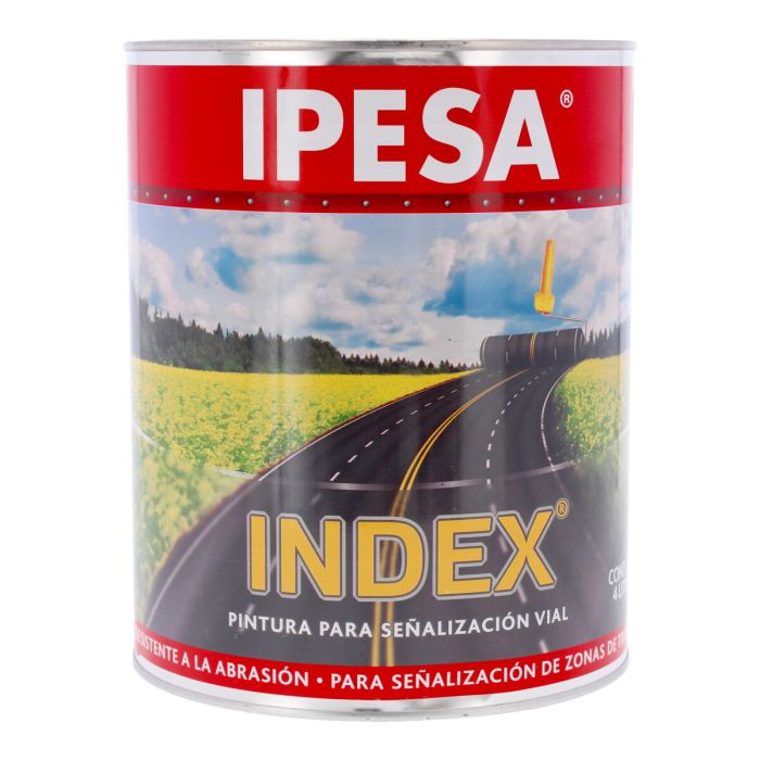 Pintura amarilla para señalización vial 4 litros INDEX 6002 IPESA