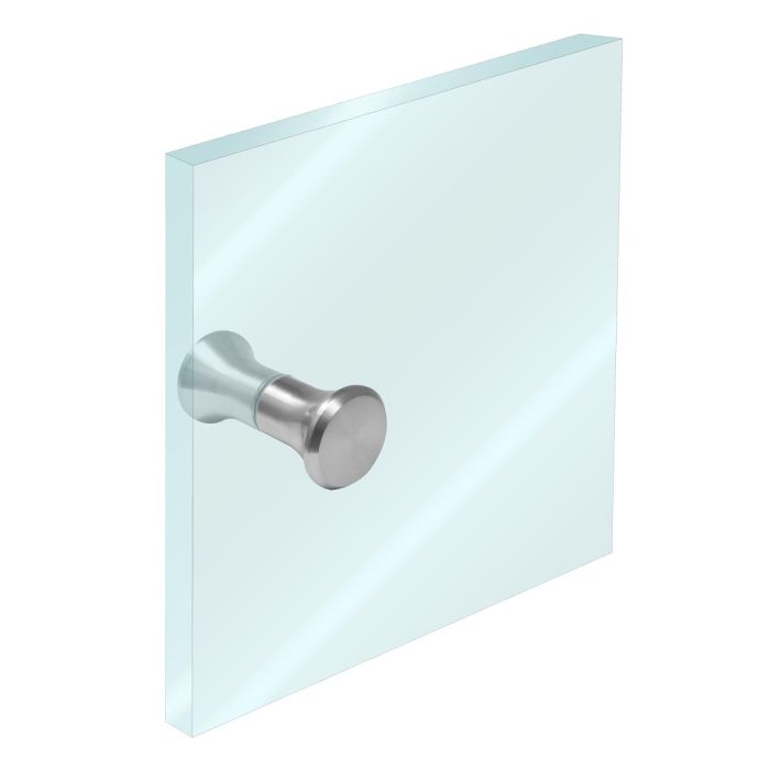 Perilla para puerta de cristal 30 x 30 satín K-276 Axcent