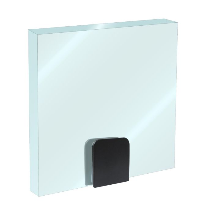 Clip cuadrado para cristal fijo negro K-518 Axcent