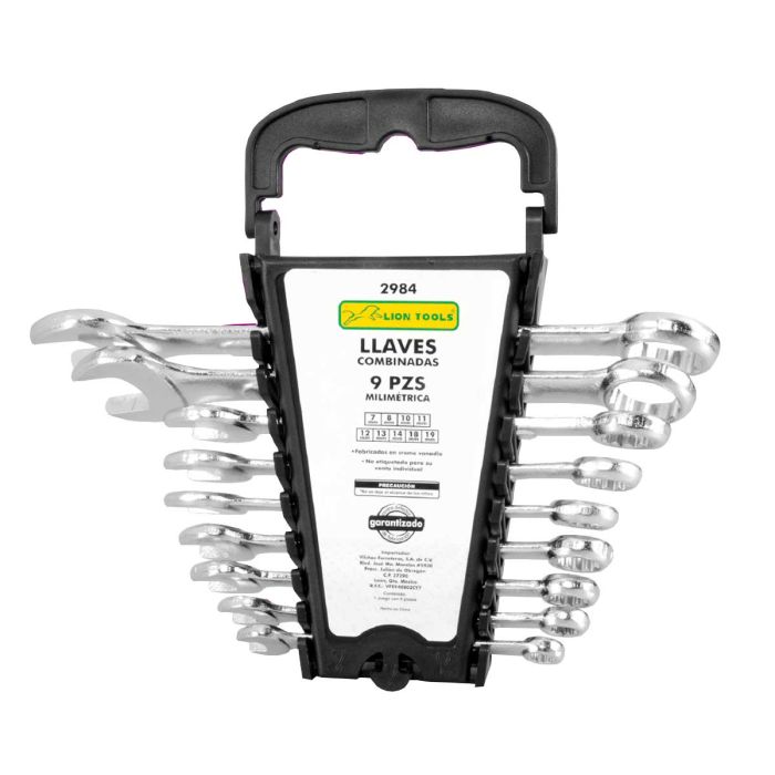 Llaves combinadas 9 piezas 2984 Lion Tools