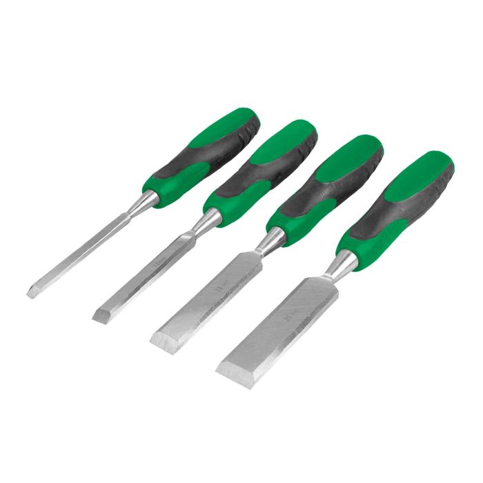 Formón 4 piezas mango bimaterial 7205 Lion Tools