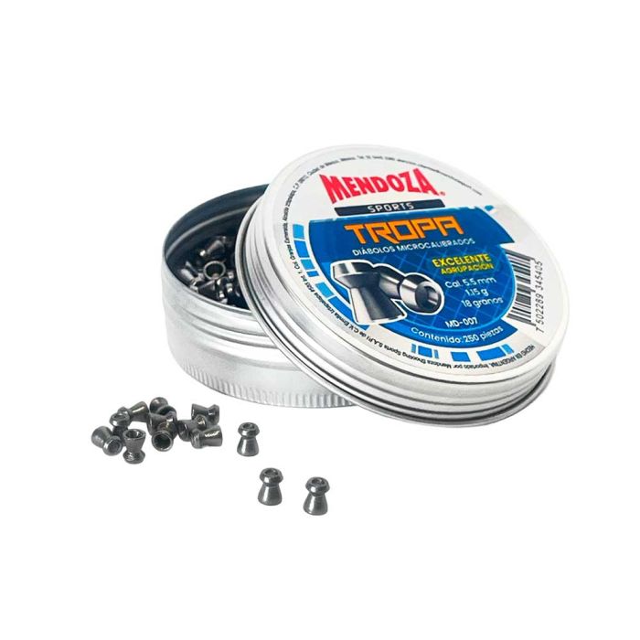 Diábolos deportivos expansivos calibre 5.5 Tropa MD-007 Mendoza