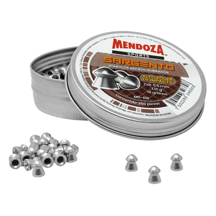 Diábolos deportivos con cabeza cónica calibre 5.5 mm  SARGENTO MD-016 Mendoza
