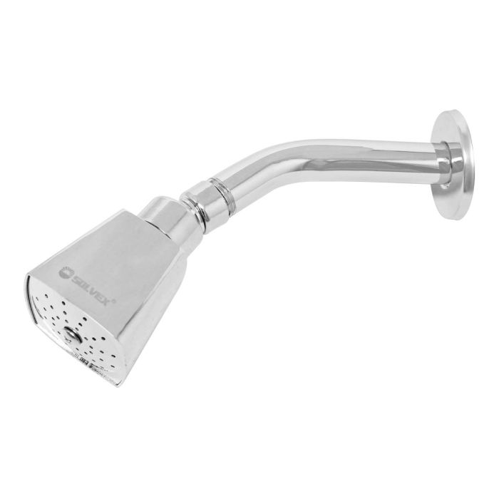 Regadera cuadrada 2" cromada SP-50006 Solvex