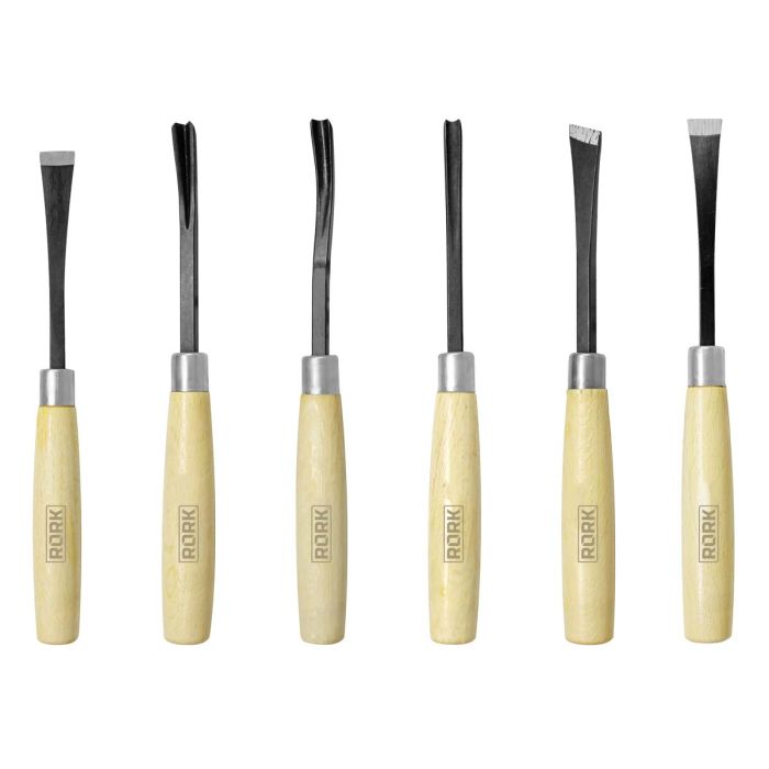 Juego de 6 Gubias afiladas MRK-070 RORK