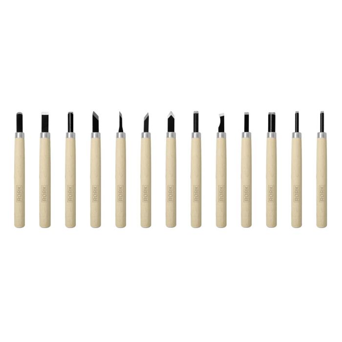 Juego de 12 Gubias afiladas MRK-071 RORK