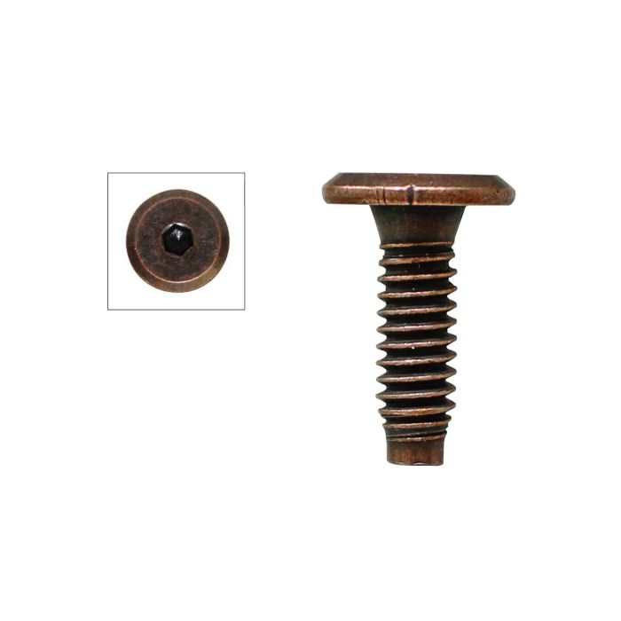 Tornillo conector cobre antiguo 20 mm Herrasa