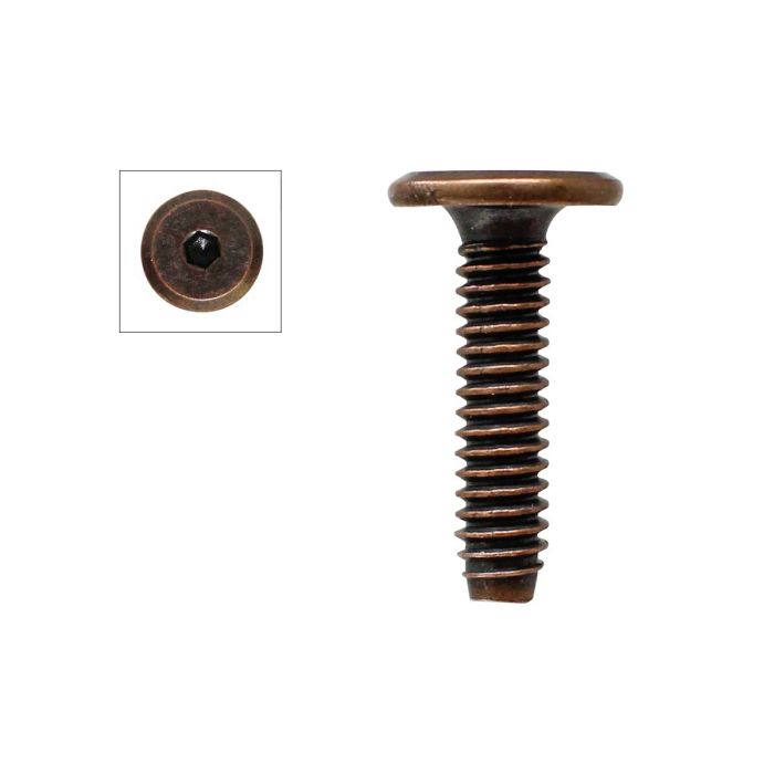 Tornillo conector cobre antiguo 25 mm Herrasa