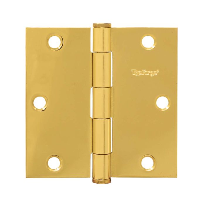 Bisagras 3" x 3" latonado premium 2 piezas PF0120 Top Forge