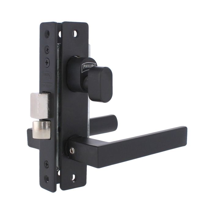 Cerradura para puerta residencial negra 520C Phillips