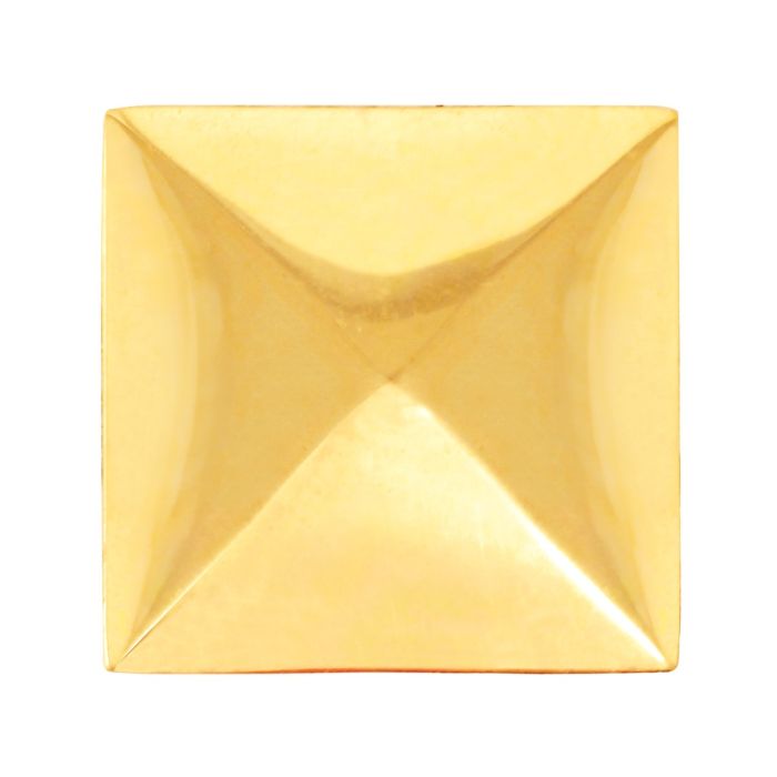 Chapetón cuadrado grande decorativo latón brillante