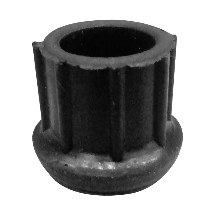 Regatón de hule costilla redondo de 1"