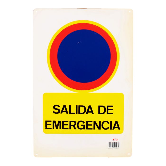 Señalamiento "Salida de emergencia" 30 x 45 cm 