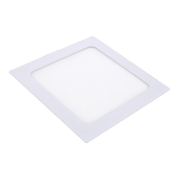 Luminario de LEDS empotrable cuadrado12 W luz fría 1263 Sanelec