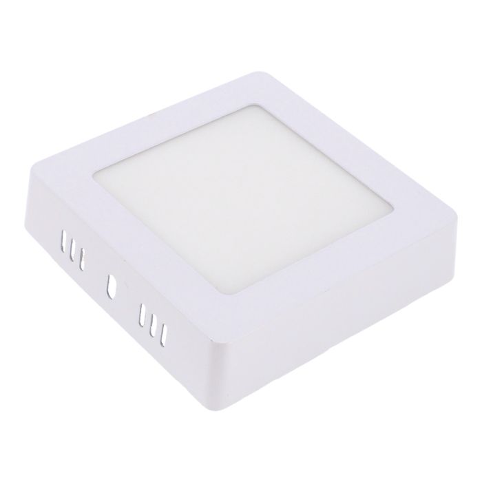 Lámpara de LEDS de sobreponer cuadrado 6 W luz cálida 1294 Sanelec