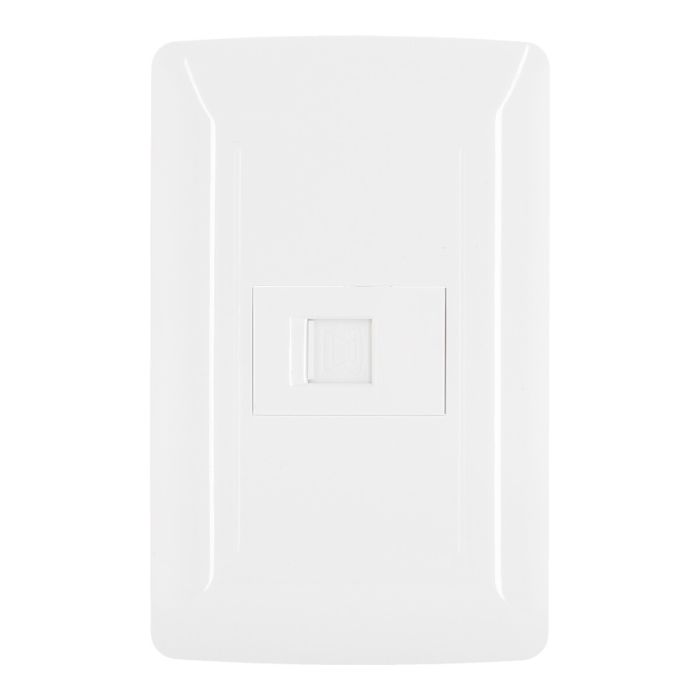 Placa con toma telefónica línea Toscana 4257 Sanelec