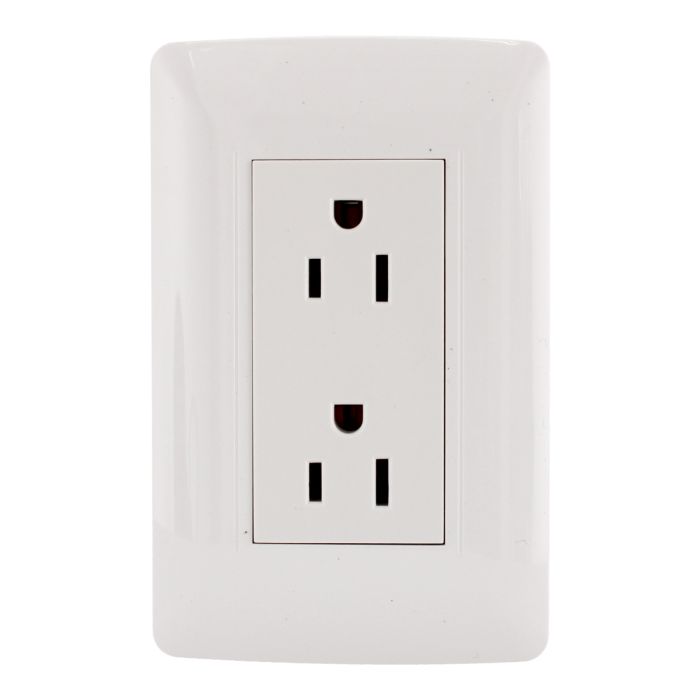 Placa con doble contacto línea Toscana 4460 Sanelec