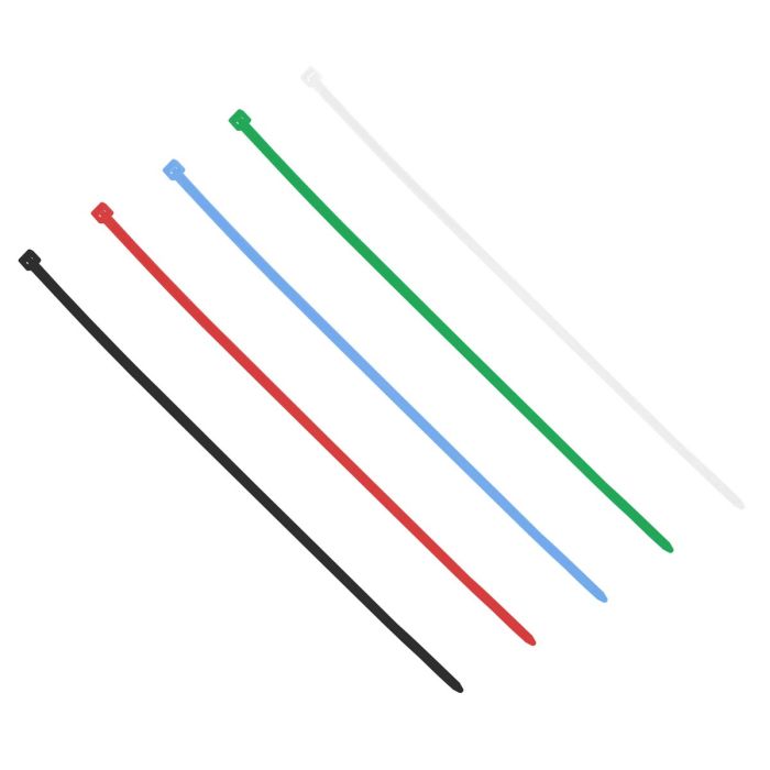 Cinchos de plástico 300 mm x 4.8 mm varios colores 50 piezas 5799 Sanelec