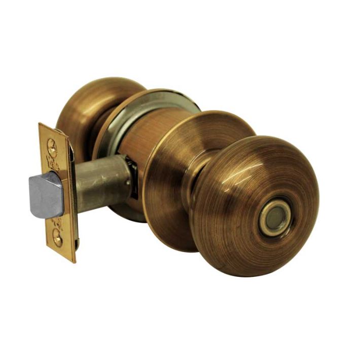 Cerradura para baño latón antiguo Plymouth Yale