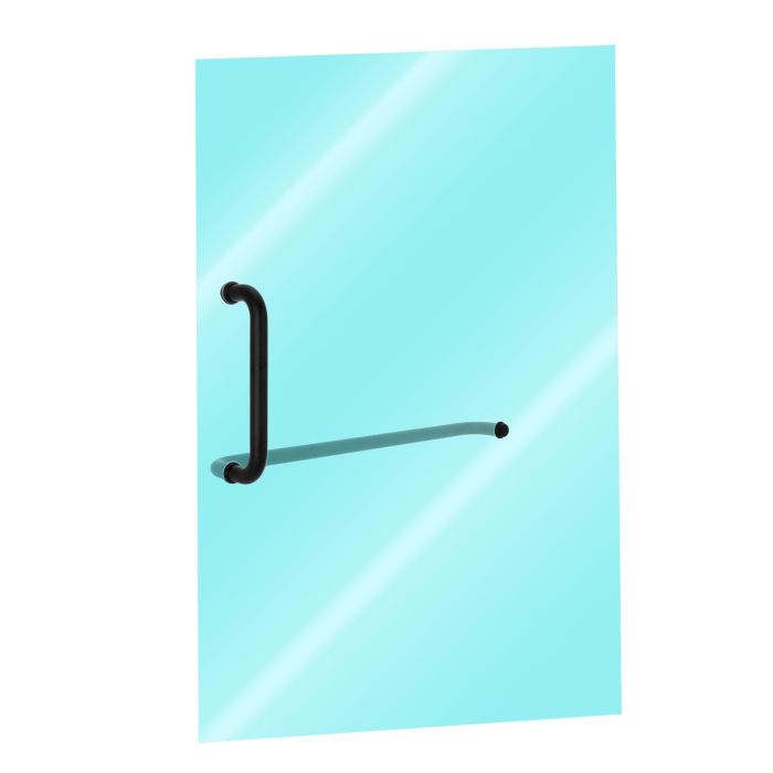 Jaladera con toallero negro SH-530-B Axcent