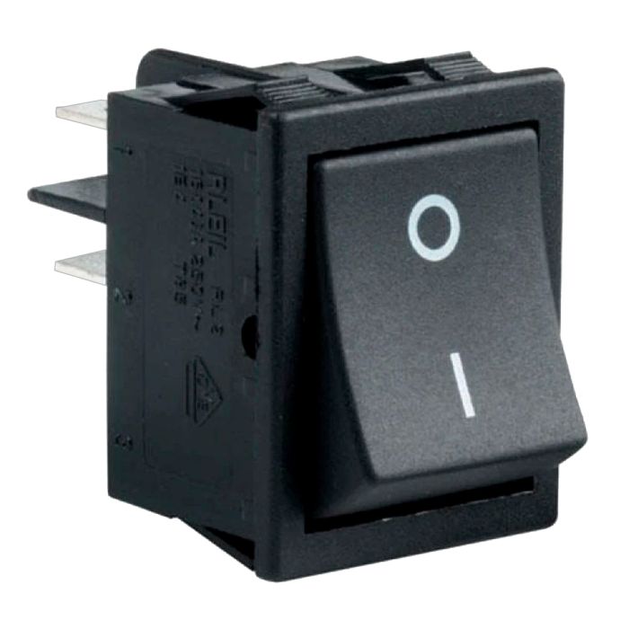 Switch de balancín, de 2 polos, 1 tiro, 2 posiciones, de 15/8 Amperes BTS-17 Steren