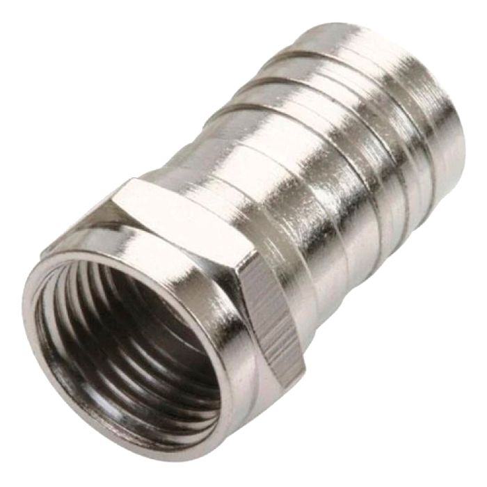 Conector macho tipo "F" para cable RG6, con anillo largo 200-035 Steren