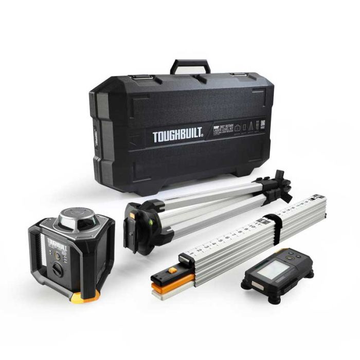 Kit Nivel Láser Rotativo 360° 150 metros TB-H2S4-LL-500-R1 ToughBuilt
