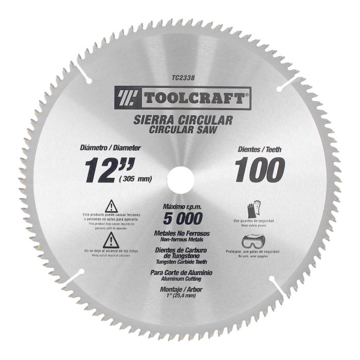 Disco sierra para corte de metal 12" x 100 D TC2338 Toolcraft