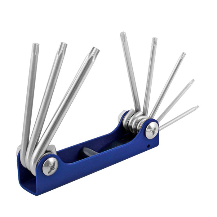 Juego de 8 llaves TORX tipo navaja 8 piezas TC4382 Toolcraft